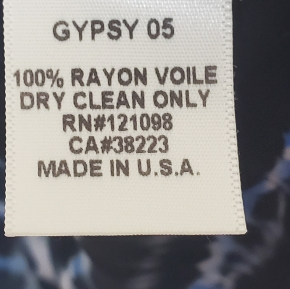 Revolve Gypsy 05 Voile Tunic Womens Small Tiger Tie Dye Print - Picture 4 of 9